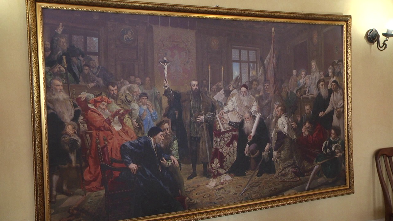 Копію картини «Люблінська унія» представили в історико-культурному заповіднику «Самчики»